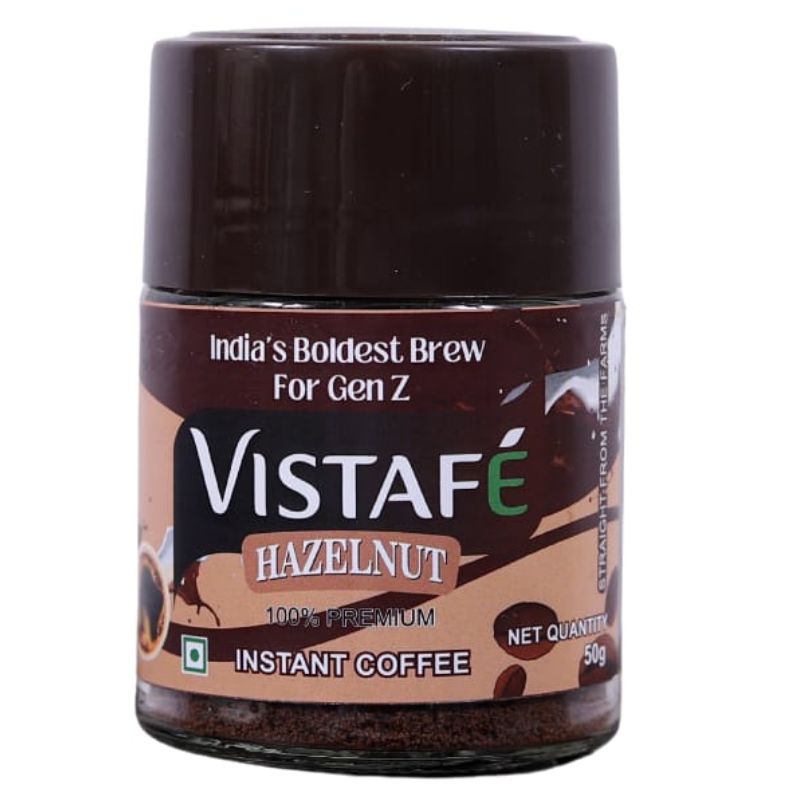 Vistafe 100% Premium Hazelnut Instant Coffee Powder