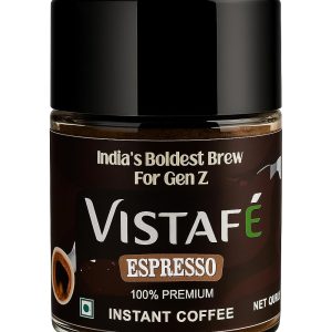 Premium Espresso Instant Coffee | Premium & Strong Instant Coffee Powder | Rich Aroma & Intense Flavour From 100% Arabic Beans | 50g Glass Jar