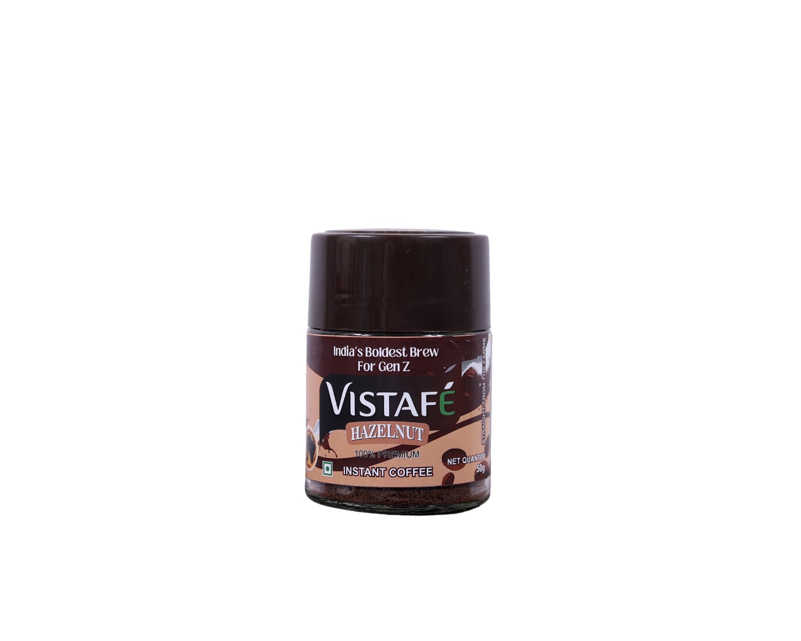 Vistafe 100% Premium Hazelnut Instant Coffee Powder (50gm)