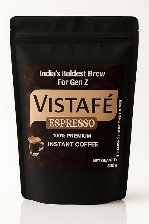 Vistafe 100% Arabica Premium Espresso Instant Coffee Powder (500 gm)
