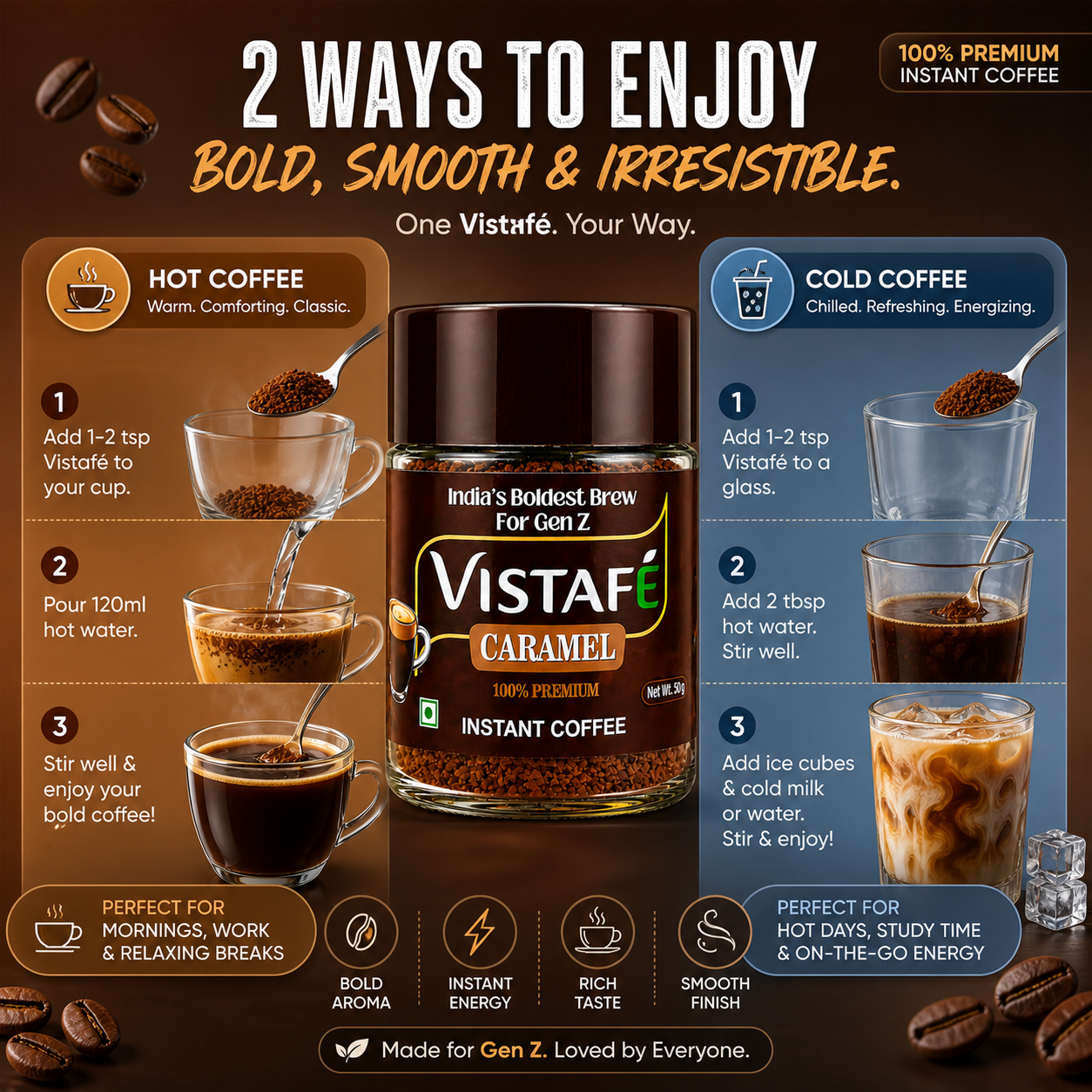 Vistafé Caramel Premium Instant Coffee - Image 4