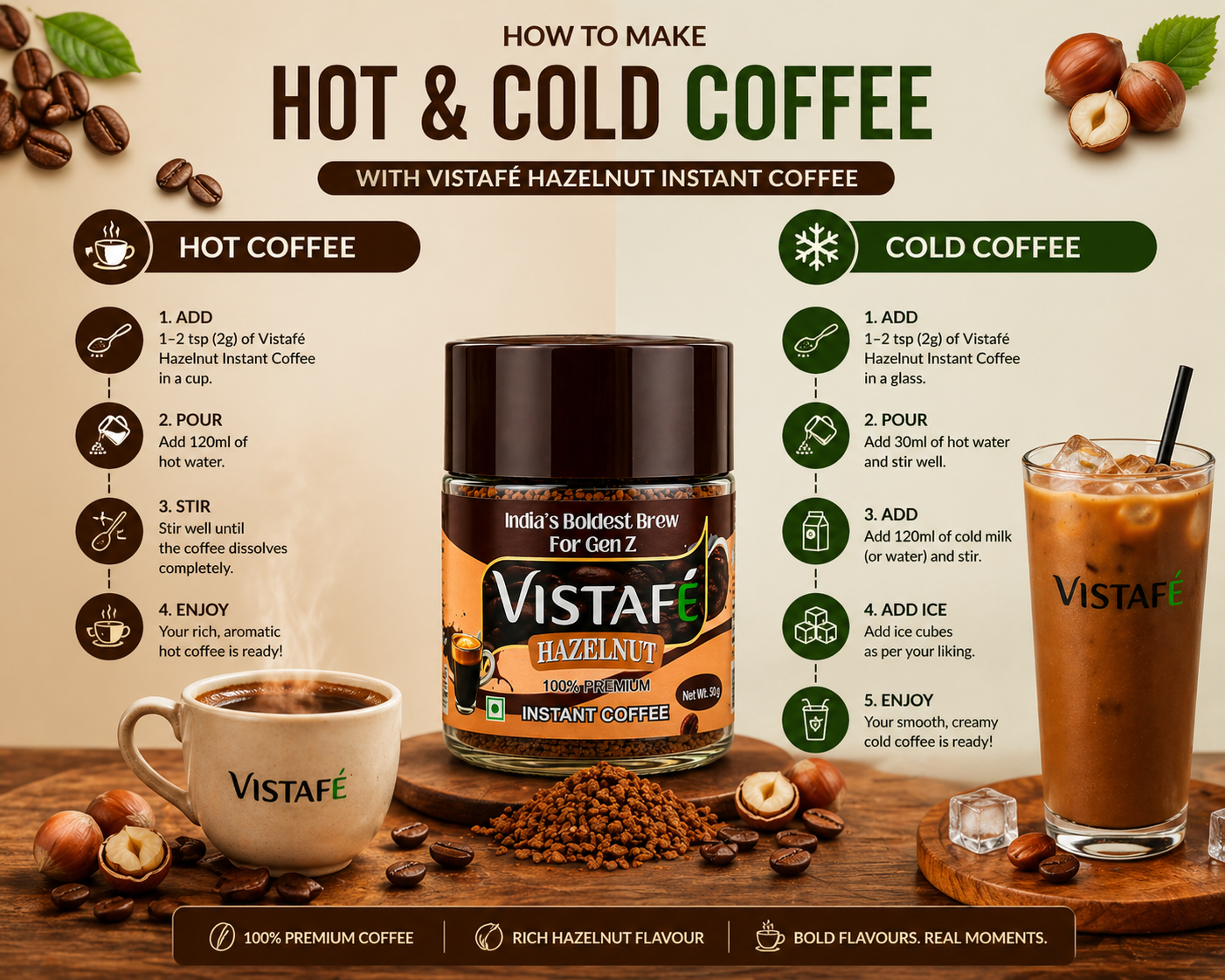 Vistafé Hazelnut Premium Instant Coffee - Image 5