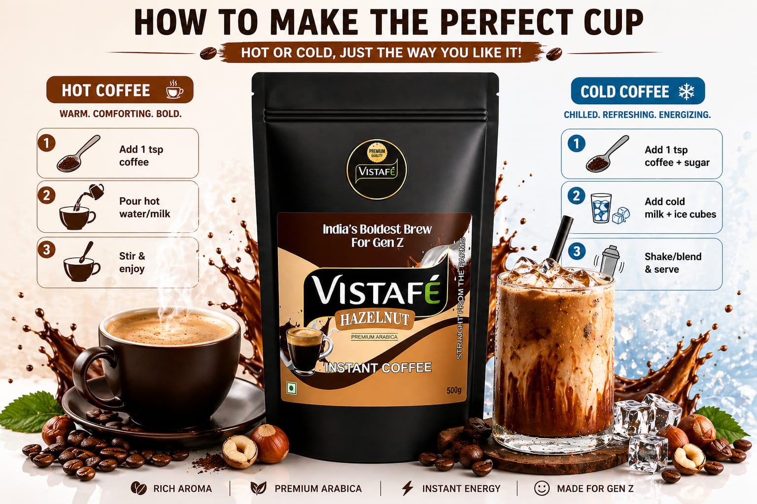 Vistafé Hazelnut Premium Instant Coffee - Image 6